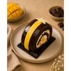 Choco Mango Swiss Roll